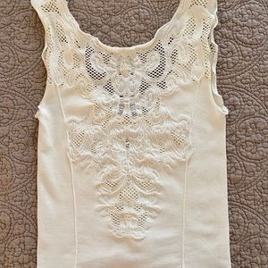 Eyelet Spandex Tank Top